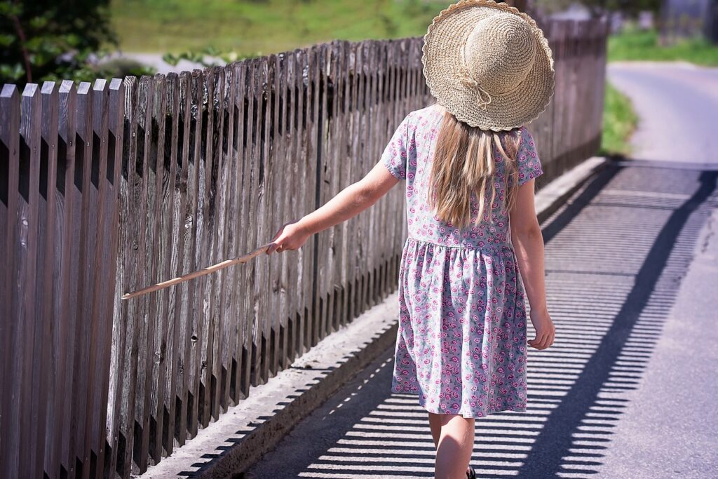 Wooden fence